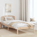 Cadru de pat cu headboard Maro 100 x 200 cm Lemn masiv de pin - WALTI WALTI