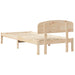 Cadru de pat cu headboard Maro 100 x 200 cm Lemn masiv de pin - WALTI WALTI