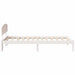 Cadru de pat cu headboard Alb 100 x 200 cm Lemn masiv de pin - WALTI WALTI