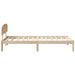 Cadru de pat cu headboard Maro 90 x 200 cm Lemn masiv de pin - WALTI WALTI