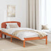 Cadru de pat cu headboard Maro 90 x 200 cm Lemn masiv de pin - WALTI WALTI