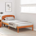 Cadru de pat cu headboard Maro 90 x 200 cm Lemn masiv de pin - WALTI WALTI