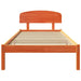 Cadru de pat cu headboard Maro 90 x 200 cm Lemn masiv de pin - WALTI WALTI
