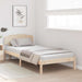 Cadru de pat cu headboard Maro 90 x 190 cm Lemn masiv de pin - WALTI WALTI