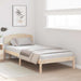 Cadru de pat cu headboard Maro 75 x 190 cm Lemn masiv de pin - WALTI WALTI