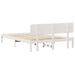 Cadru de pat cu headboard Alb 200 x 200 cm - WALTI WALTI