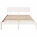 Cadru de pat cu headboard Alb 200 x 200 cm - WALTI WALTI