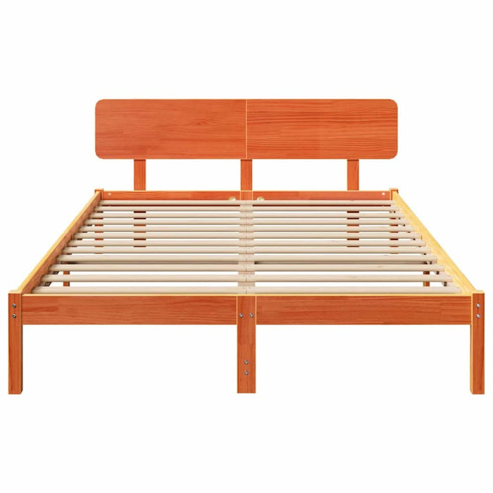 Cadru de pat cu headboard Maroniu cerat 200 x 200 cm - WALTI WALTI