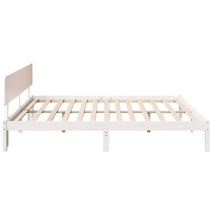 Cadru de pat cu headboard Alb 180 x 200 cm - WALTI WALTI