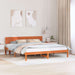 Cadru de pat cu headboard Maroniu cerat 180 x 200 cm - WALTI WALTI