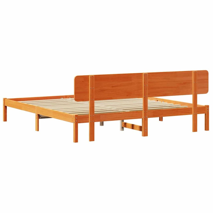 Cadru de pat cu headboard Maroniu cerat 180 x 200 cm - WALTI WALTI