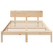 Cadru de pat cu headboard natural 160 x 200 cm - WALTI WALTI