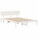Cadru de pat cu headboard Alb 160 x 200 cm - WALTI WALTI