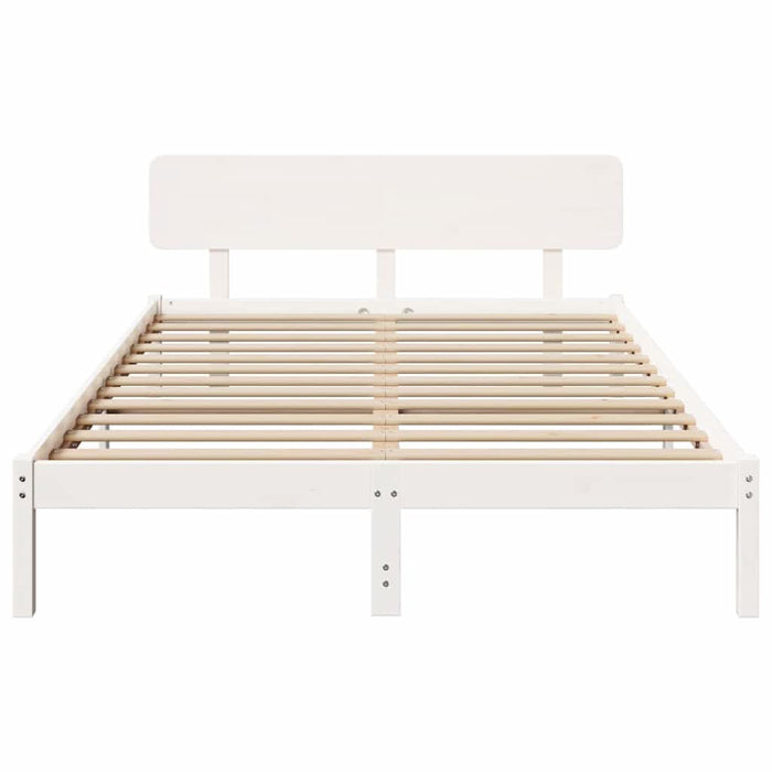 Cadru de pat cu headboard Alb 160 x 200 cm - WALTI WALTI