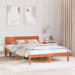 Cadru de pat cu headboard Maroniu cerat 160 x 200 cm - WALTI WALTI