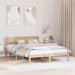 Cadru de pat cu headboard natural 140 x 200 cm - WALTI WALTI