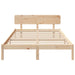 Cadru de pat cu headboard natural 140 x 200 cm - WALTI WALTI