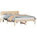 Cadru de pat cu headboard natural 140 x 200 cm - WALTI WALTI