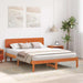 Cadru de pat cu headboard Maroniu cerat 140 x 200 cm - WALTI WALTI