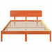 Cadru de pat cu headboard Maroniu cerat 140 x 200 cm - WALTI WALTI