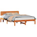 Cadru de pat cu headboard Maroniu cerat 140 x 200 cm - WALTI WALTI