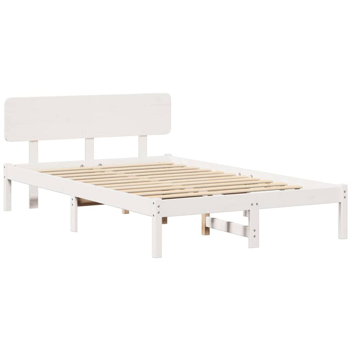 Cadru de pat cu headboard Alb 120 x 200 cm - WALTI WALTI