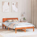 Cadru de pat cu headboard Maroniu cerat 120 x 200 cm - WALTI WALTI