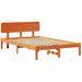 Cadru de pat cu headboard Maroniu cerat 120 x 200 cm - WALTI WALTI