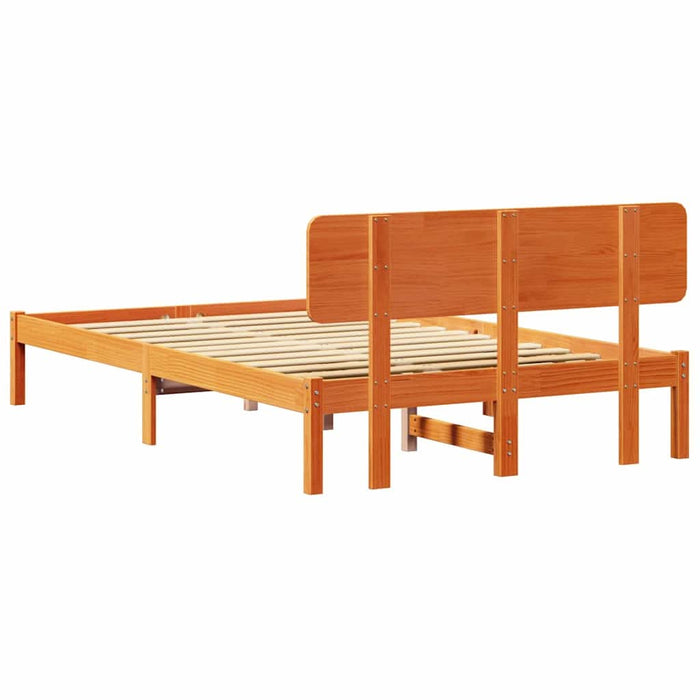 Cadru de pat cu headboard Maroniu cerat 120 x 200 cm - WALTI WALTI
