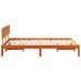 Cadru de pat cu headboard Maroniu cerat 120 x 200 cm - WALTI WALTI
