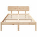 Cadru de pat cu headboard natural 140 x 190 cm - WALTI WALTI