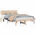 Cadru de pat cu headboard natural 140 x 190 cm - WALTI WALTI