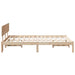 Cadru de pat cu headboard natural 140 x 190 cm - WALTI WALTI