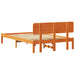 Cadru de pat cu headboard Maroniu cerat 140 x 190 cm - WALTI WALTI