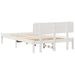 Cadru de pat cu headboard Alb 135 x 190 cm - WALTI WALTI