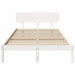 Cadru de pat cu headboard Alb 135 x 190 cm - WALTI WALTI