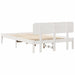 Cadru de pat cu headboard Alb 120 x 190 cm - WALTI WALTI