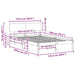 Cadru de pat cu headboard Alb 120 x 190 cm - WALTI WALTI