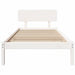 Cadru de pat cu headboard Alb 100 x 200 cm - WALTI WALTI