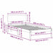 Cadru de pat cu headboard Alb 100 x 200 cm - WALTI WALTI