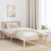Cadru de pat cu headboard natural 90 x 200 cm - WALTI WALTI