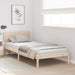 Cadru de pat cu headboard natural 90 x 200 cm - WALTI WALTI