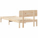 Cadru de pat cu headboard natural 90 x 200 cm - WALTI WALTI