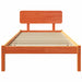Cadru de pat cu headboard Maroniu cerat 90 x 200 cm - WALTI WALTI