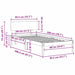 Cadru de pat cu headboard Maroniu cerat 80 x 200 cm - WALTI WALTI