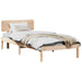 Cadru de pat cu headboard natural 90 x 190 cm - WALTI WALTI