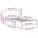 Cadru de pat cu headboard Alb 90 x 190 cm - WALTI WALTI