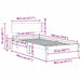 Cadru de pat cu headboard Alb 75 x 190 cm - WALTI WALTI