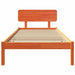 Cadru de pat cu headboard Maroniu cerat 75 x 190 cm - WALTI WALTI