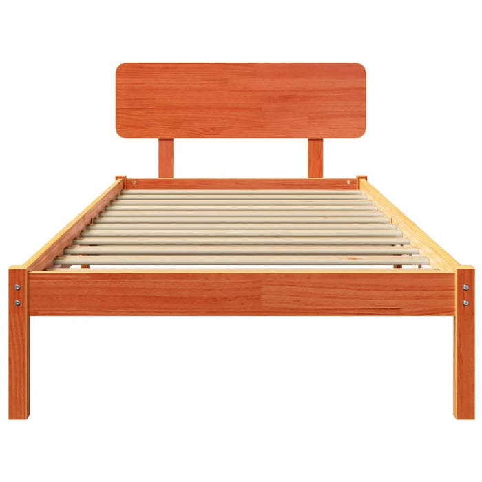Cadru de pat cu headboard Maroniu cerat 75 x 190 cm - WALTI WALTI